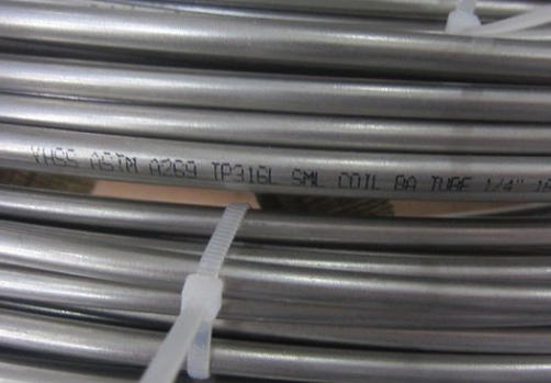 ASTM A269 TP316L stainless steel seamless coiled tubing